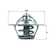 Thermostat coolant temp 83 °C with gasket MAHLE for e.g. VW POLO