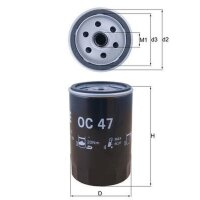 Ölfilter Anschraubfilter MAHLE für AUDI 100 C3...