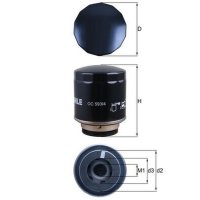 Oil filter screw-on filter KNECHT for VW GOLF PLUS V...