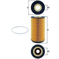 Oil filter filter insert KNECHT for BENTLEY CONTINENTAL...