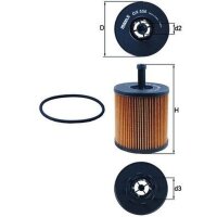 Oil filter filter insert KNECHT for VW TOUAREG (7LA/ 7L6/...