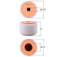 Luftfilter Keilrippenriemenscheibe 110mm MAHLE für...