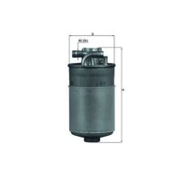 Kraftstofffilter Filtereinsatz MAHLE für AUDI A4 B5