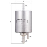 Kraftstofffilter MAHLE für AUDI A4 B6