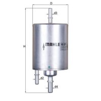 Kraftstofffilter Filtereinsatz MAHLE für AUDI A4 B7...