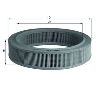Luftfilter Filtereinsatz MAHLE für VW POLO III (6N1)