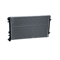 Kühler Motorkühlung Kühlrippen gelötet 647 - 399 mm Alu NRF für u.a. VW GOLF