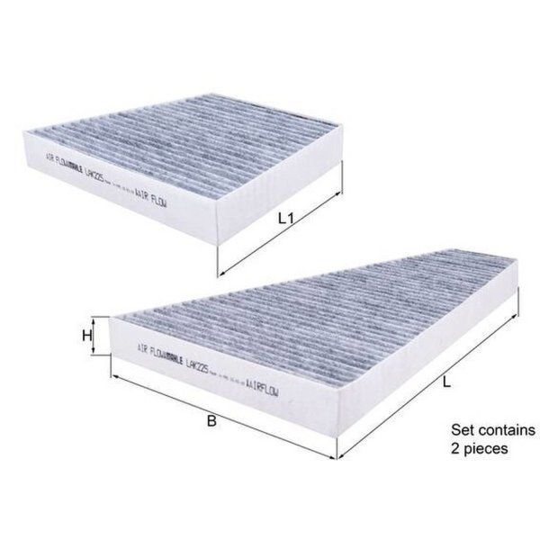 Cabin filter particle filter KNECHT for VW PHAETON
