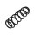 Suspension Spring rear axle coil spring TRISCAN for e.g. VW LUPO