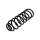 Suspension Spring rear axle coil spring TRISCAN for e.g. VW GOLF
