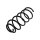 Suspension Spring front axle coil spring TRISCAN for e.g. VW GOLF