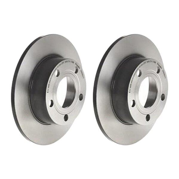 2 Bremsscheiben voll Ø 245 mm 10 mm beschichtet BREMBO für u.a. AUDI A6