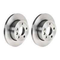 2 brake discs full Ø 260 mm 16 mm BREMBO for VW...