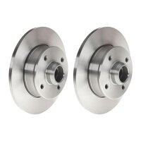 2 brake discs full Ø 226 mm 10 mm BREMBO for VW...