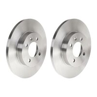 2 brake discs full Ø 256 mm 13 mm BREMBO for VW...