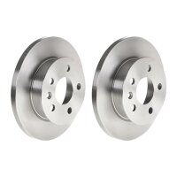 2 brake discs full Ø 258 mm 16 mm BREMBO for VW...