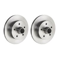2 brake discs full Ø 258 mm 16 mm BREMBO for VW...