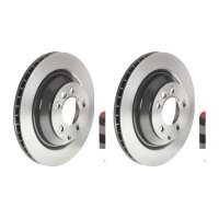 2 brake discs ventilated Ø 358 mm 28 mm BREMBO for...
