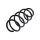Suspension Spring front axle coil spring TRISCAN for e.g. VW BEETLE