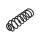 Suspension Spring rear axle coil spring TRISCAN for e.g. VW GOLF