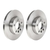 2 brake discs full Ø 282 mm 18 mm BREMBO for VW...