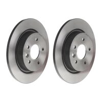 2 brake discs full Ø 280 mm 11 mm coated BREMBO...