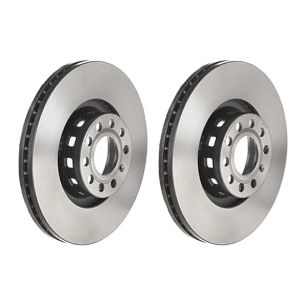 2 brake discs ventilated Ø 323 mm 30 mm coated BREMBO for AUDI A8 and others