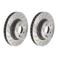 2 brake discs ventilated Ø 312 mm 28 mm BREMBO for...