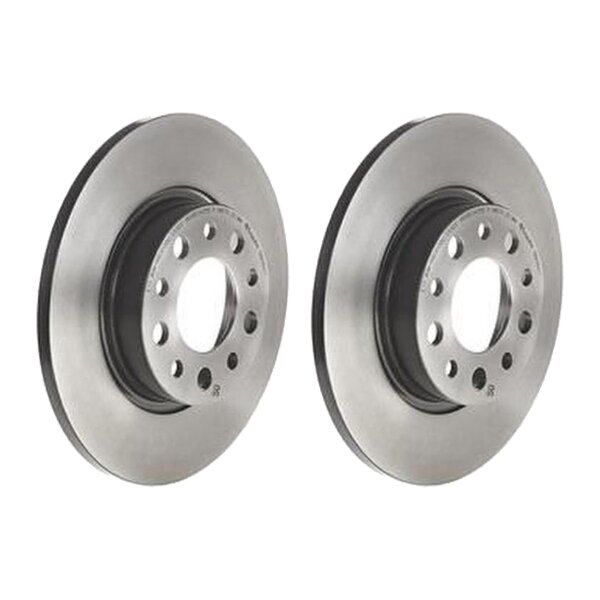 2 brake discs full Ø 278 mm 12 mm coated BREMBO for e.g. ALFA ROMEO 159
