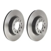 2 brake discs full Ø 278 mm 12 mm coated BREMBO...
