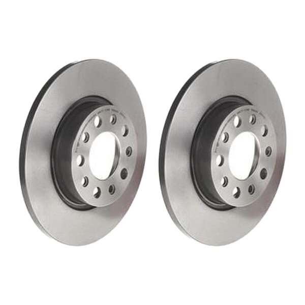 2 brake discs full Ø 278 mm 12 mm BREMBO for e.g. ALFA ROMEO GIULIETTA