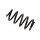 Suspension Spring Rear Axle BILSTEIN for e.g. DACIA Logan MCV
