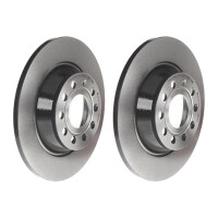 2 brake discs full Ø 282 mm 12 mm coated BREMBO...
