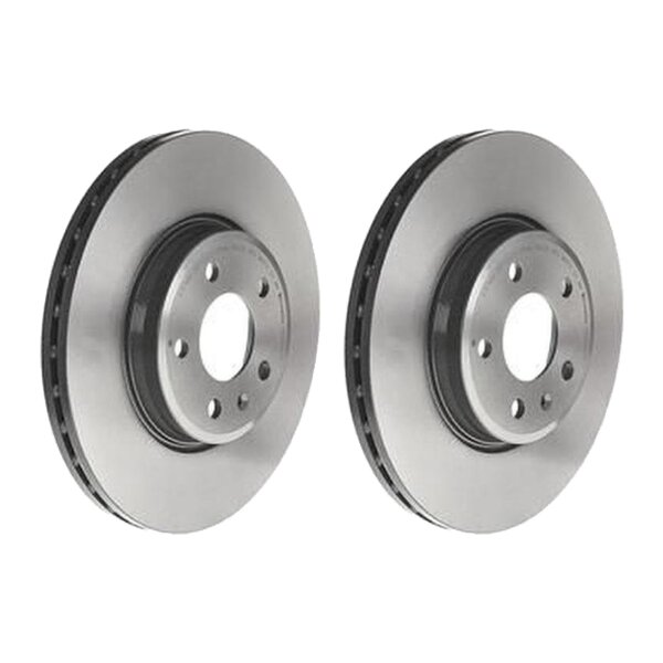 2 brake discs ventilated Ø 314 mm 25 mm coated BREMBO for e.g. AUDI A5