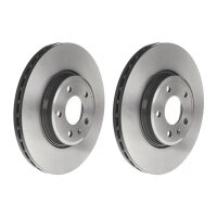 2 brake discs ventilated Ø 314 mm 25 mm coated...