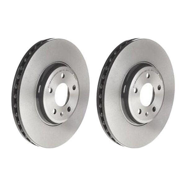 2 brake discs ventilated Ø 320 mm 30 mm coated BREMBO for AUDI A4 and others