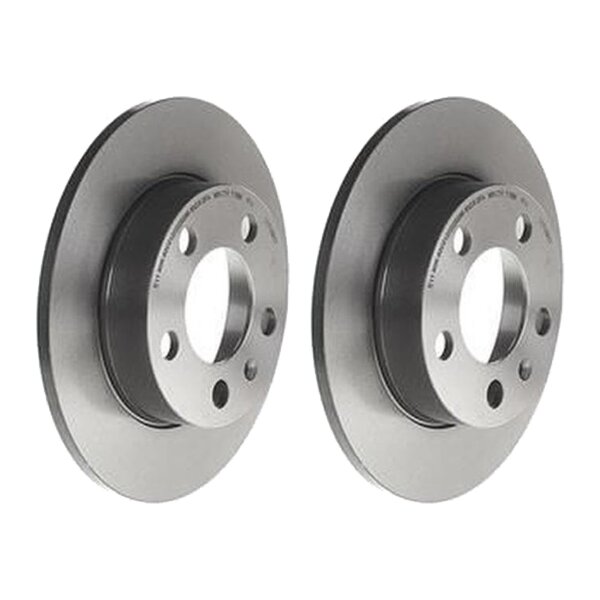 2 brake discs full Ø 230 mm 9 mm coated BREMBO for SEAT IBIZA and others