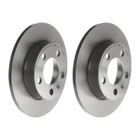 2 brake discs full Ø 230 mm 9 mm coated BREMBO for...
