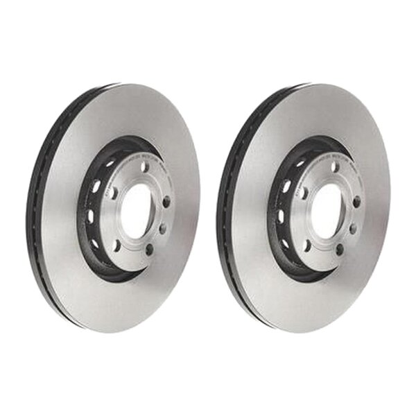 2 brake discs ventilated Ø 312 mm 25 mm coated BREMBO for AUDI A6 and others