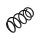 Suspension Spring Front Axle Coil Spring TRISCAN for e.g. OPEL ASTRA