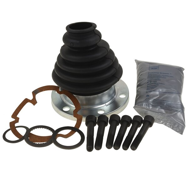 Bellow Kit Drive Shaft Rubber/Metal Ø28mm Joint Disc +grease LÖBRO for AUDI 80