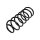 Suspension Spring front axle coil spring TRISCAN for e.g. VW GOLF