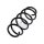Suspension Spring front axle coil spring TRISCAN for e.g. VW JETTA