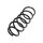 Suspension Spring Front Axle Coil Spring TRISCAN for MITSUBISHI COLT