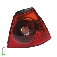 Rear Light left with Bulbs without licence plate light VALEO for VW GOLF