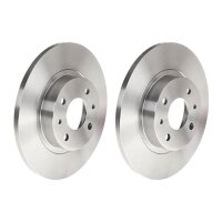 2 brake discs full Ø 257 mm 12 mm BREMBO for FIAT...