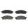 Brake pad set disc brake 17 mm BREMBO suitable for e.g. NISSAN NV200
