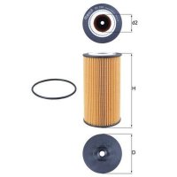 Oil filter filter insert KNECHT for AUDI A8 D3 (4E2/ 4E8)