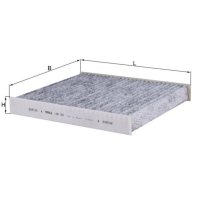 Cabin filter particle filter KNECHT for MERCEDES-BENZ...