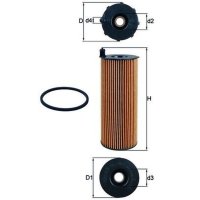 Ölfilter Aktivkohlefilter MAHLE für AUDI A4 B7...
